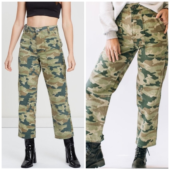 Free people size 27 camo jeans - Picture 6 of 15